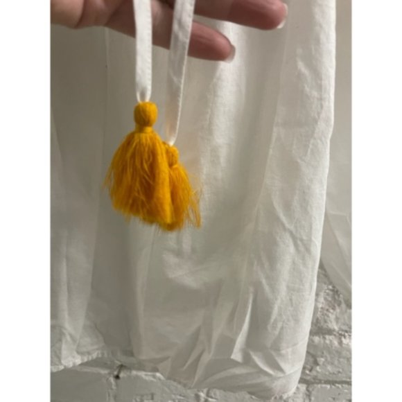 J. Crew AZ104 Women's White Long Sleeve V-Neck Pullover Blouse Top Size Small - Picture 5 of 6